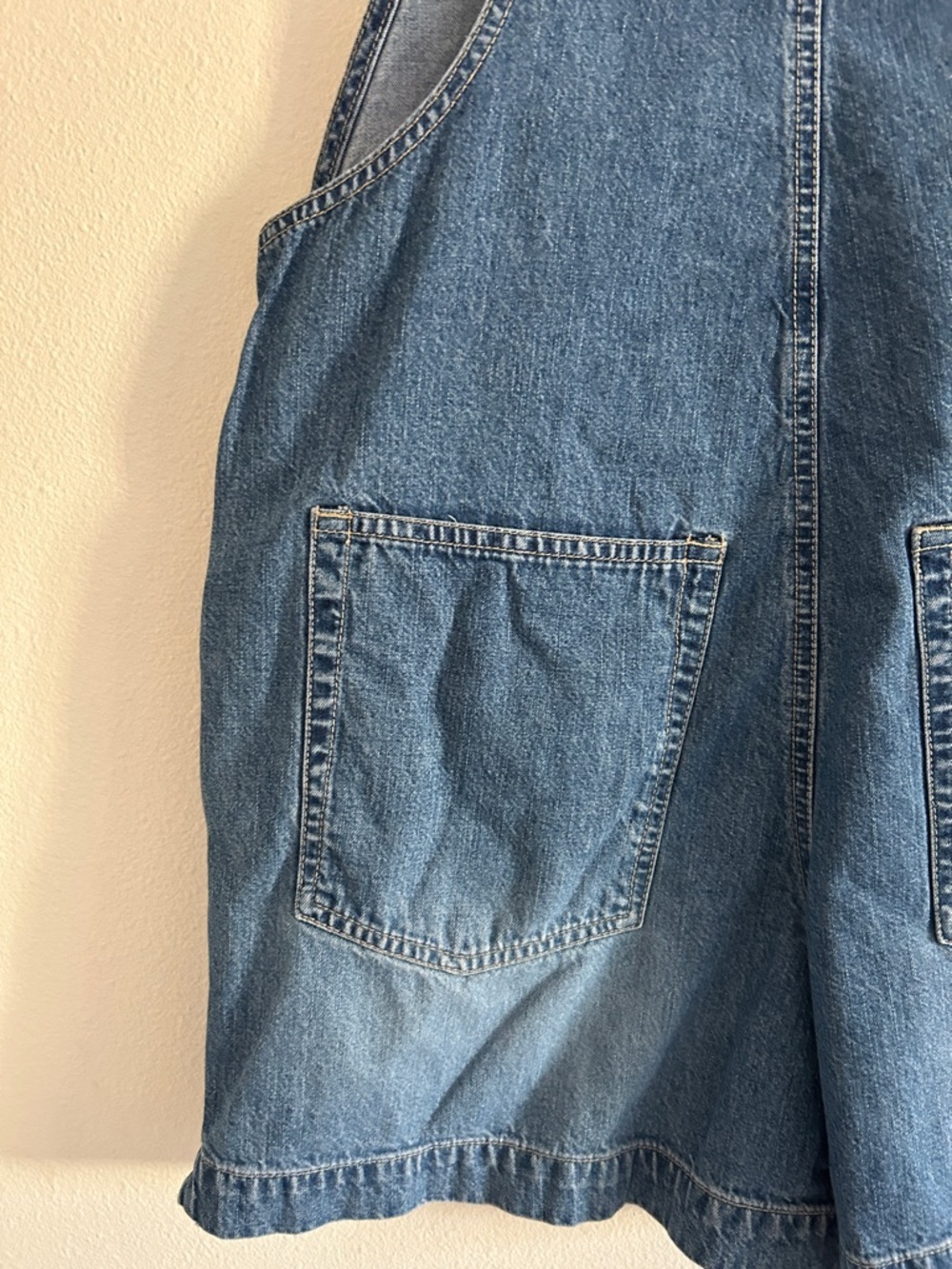 Gap Vintage Denim Jean Shorts Overalls Classic Size Small - Picture 6 of 8